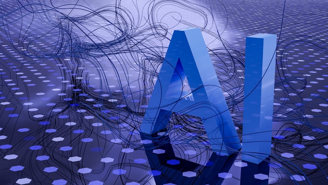 AI technology abstract visualization
